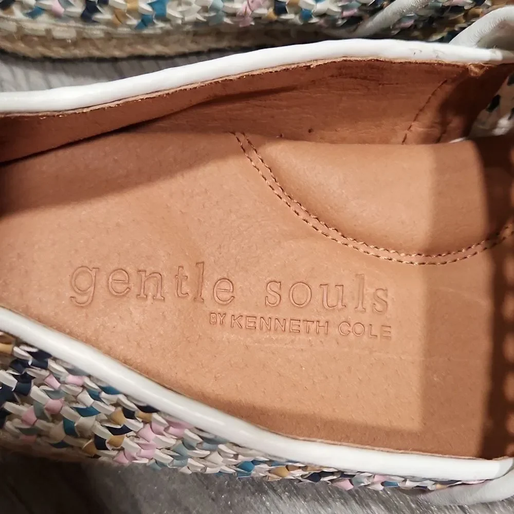 Gentle Soul By Kenneth Cole Pastel Woven Lizzy A-Line Espadrille Loafers